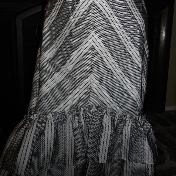 NWT Nordstrom black & white stripe dress, Med - Picture 3 of 9